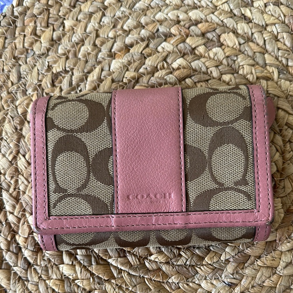 Coach Pink and Brown Women's Bag